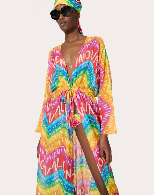 Red Valentino ABITO DA SERA IN MUSSOLA VALENTINO CHEVRON 24 Moda