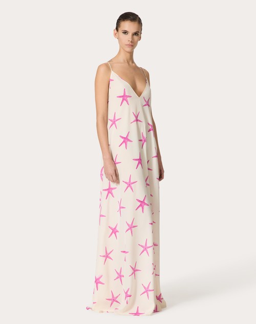 Red Valentino ABITO DA SERA IN CREPE DE CHINE STARFISH 2025