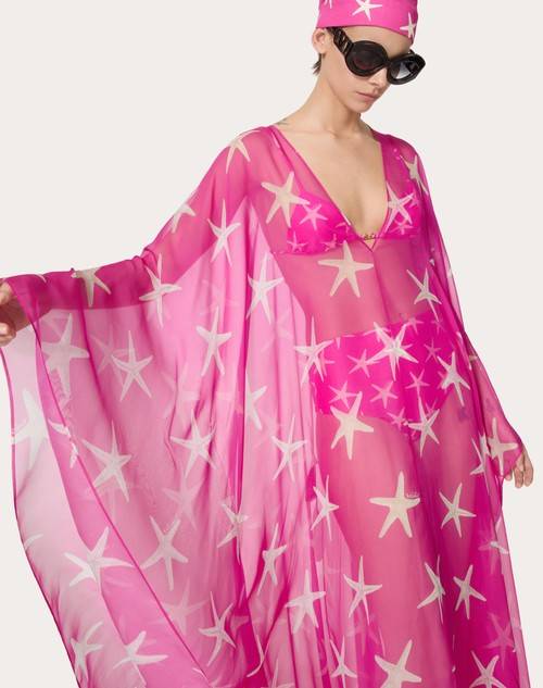 Red Valentino ABITO DA SERA IN CHIFFON STARFISH Italia