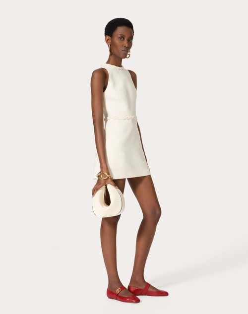 Red Valentino ABITO CORTO IN CREPE COUTURE Vendita