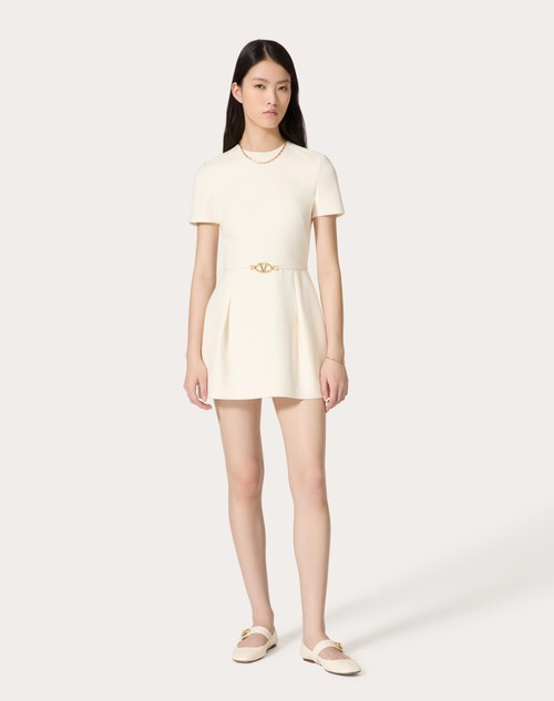 Red Valentino ABITO CORTO IN CREPE COUTURE Promozione