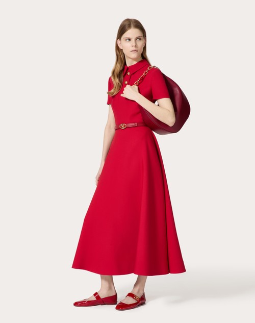 Red Valentino ABITO MIDI IN CREPE COUTURE Pezzi Unici