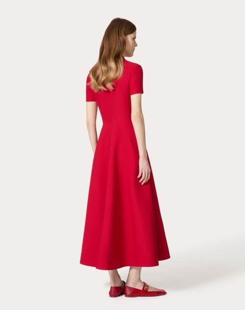 Red Valentino ABITO MIDI IN CREPE COUTURE Pezzi Unici