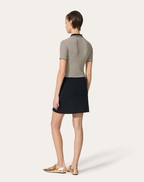 Red Valentino ABITO IN COTONE E LUREX Qualità Garantita