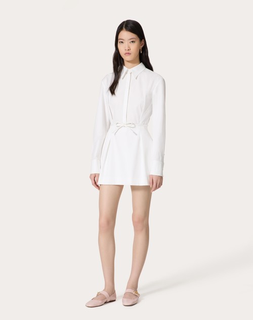 Red Valentino ABITO CORTO IN COMPACT POPELINE Prezzo basso