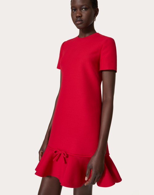Red Valentino ABITO CORTO IN CREPE COUTURE Super Saving Price