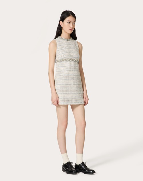 Red Valentino ABITO CORTO IN DELICATE TWEED RICAMATO Ritorno libero