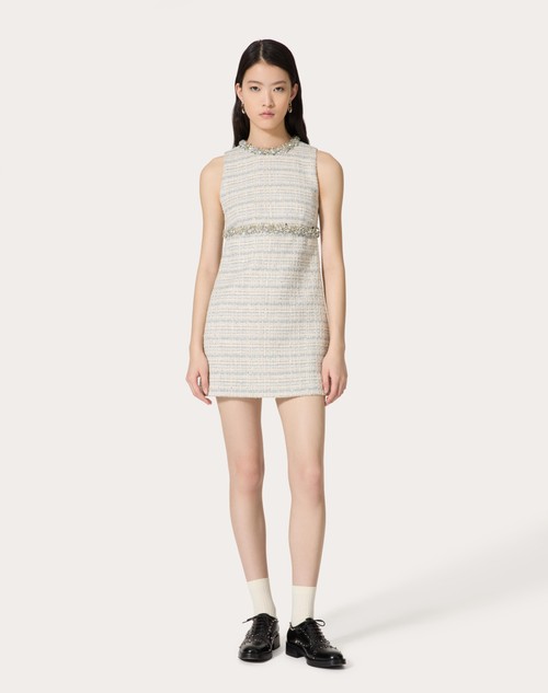Red Valentino ABITO CORTO IN DELICATE TWEED RICAMATO Ritorno libero