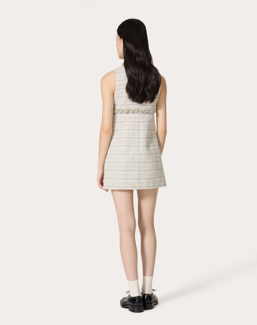 Red Valentino ABITO CORTO IN DELICATE TWEED RICAMATO Ritorno libero