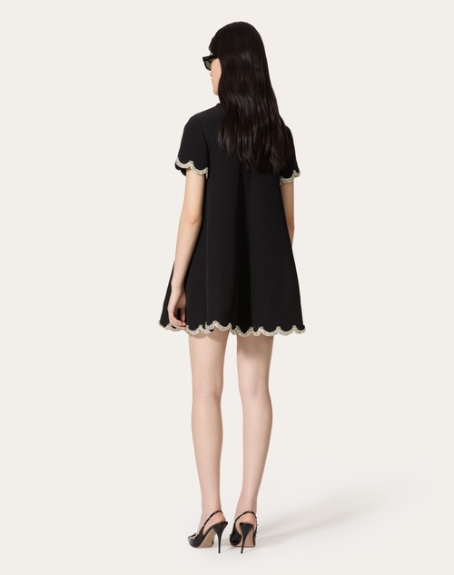 Red Valentino ABITO CORTO IN STRUCTURED COUTURE RICAMATO Ultimo giorno