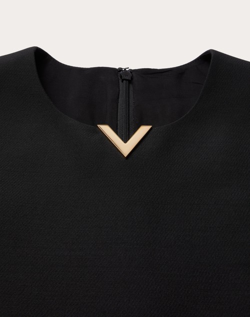 Red Valentino ABITO CORTO IN CREPE COUTURE Sostegno trimestrale