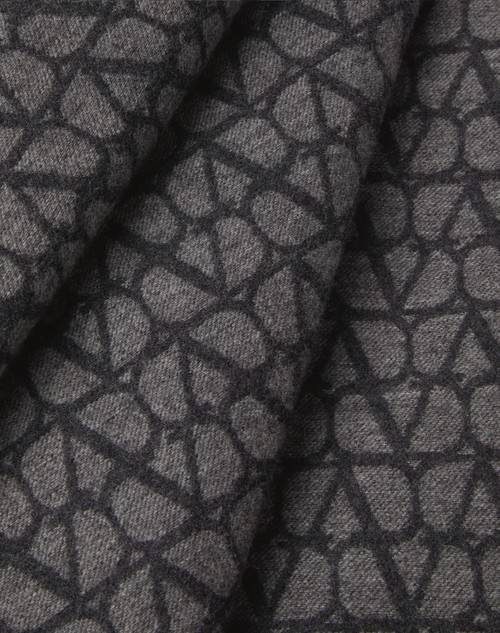 Red Valentino PONCHO DOUBLE TOILE ICONOGRAPHE IN LANA E CACHEMIRE Soddisfazione Garantita