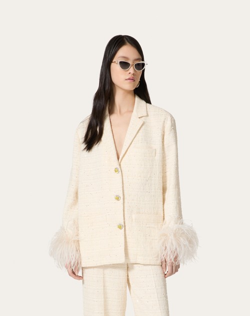 Red Valentino GIACCA IN DELICATE TWEED Fino Al -60%