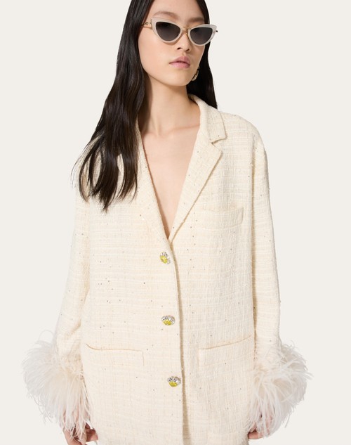 Red Valentino GIACCA IN DELICATE TWEED Fino Al -60%