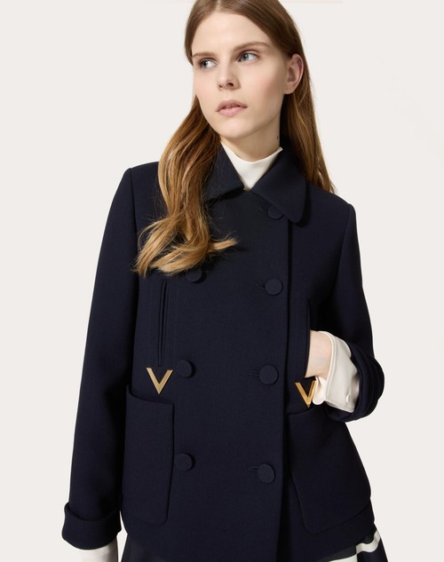 Red Valentino CABAN IN TEXTURE DOUBLE CREPE Sottocosto