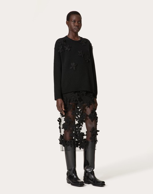 Red Valentino MAGLIA IN LANA RICAMATA In Vendita