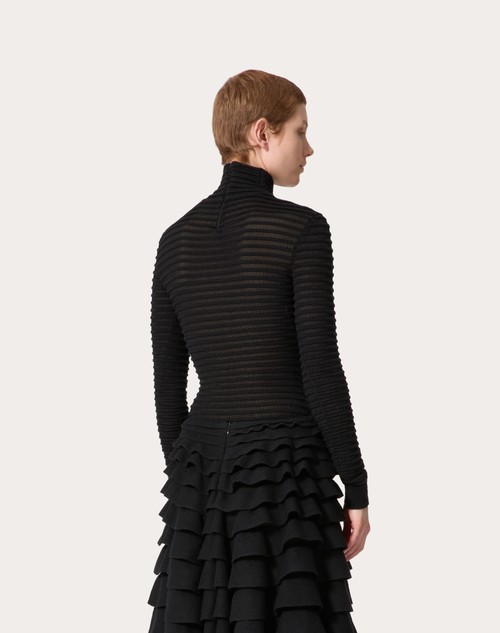 Red Valentino MAGLIA IN VISCOSA E LANA Saldi