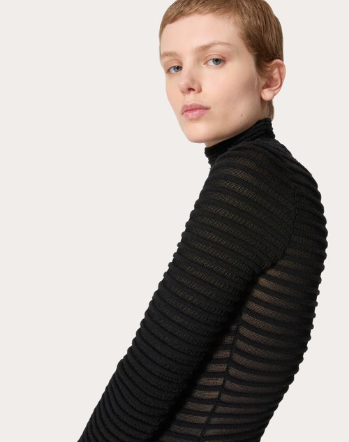 Red Valentino MAGLIA IN VISCOSA E LANA Saldi