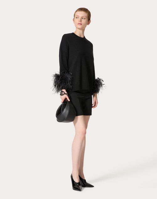 Red Valentino MAGLIA IN LANA CON PIUME Offerte