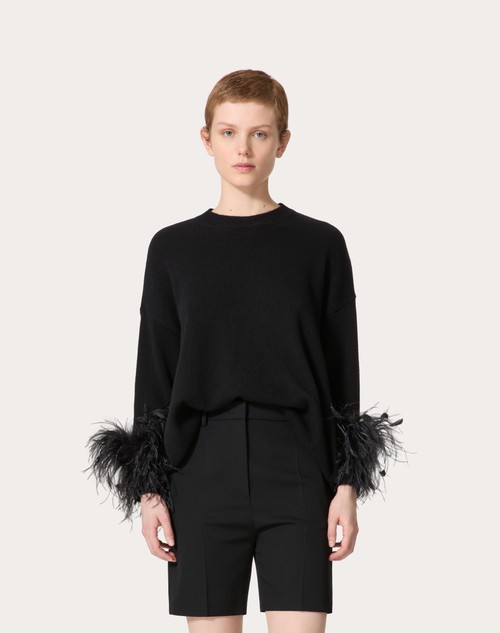 Red Valentino MAGLIA IN LANA CON PIUME Offerte