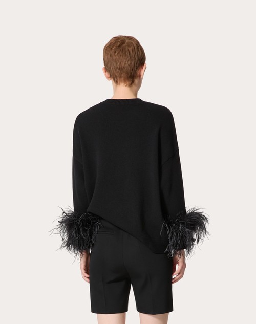 Red Valentino MAGLIA IN LANA CON PIUME Offerte