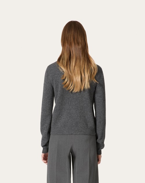 Red Valentino CARDIGAN IN LANA RICAMATO Vendita Economica