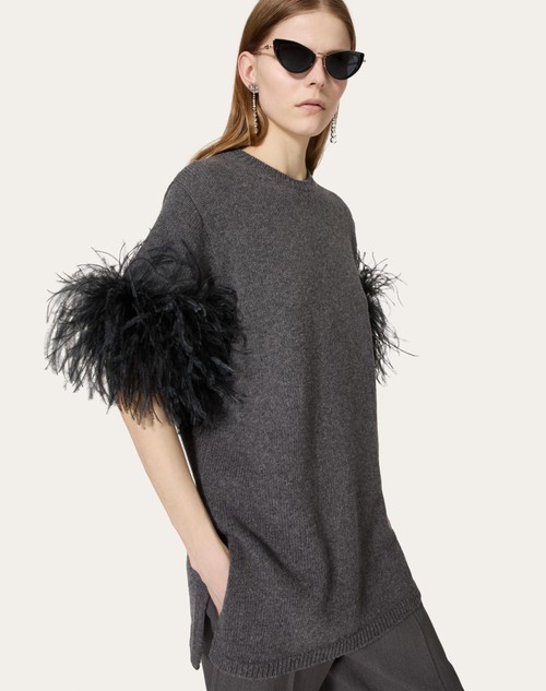 Red Valentino MAGLIA IN LANA CON PIUME Vendite Flash
