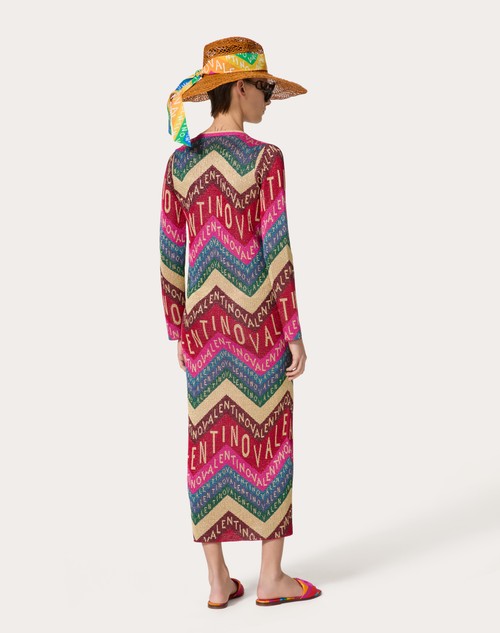 Red Valentino CARDIGAN IN LUREX VALENTINO CHEVRON Spedizione gratuita