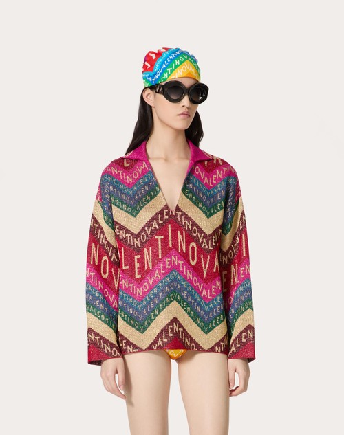 Red Valentino MAGLIA IN LUREX VALENTINO CHEVRON Sconto di tempo limitato