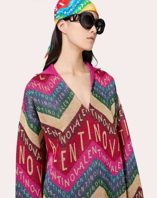 Red Valentino MAGLIA IN LUREX VALENTINO CHEVRON Sconto di tempo limitato