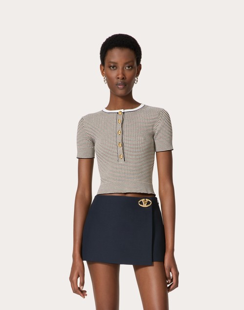 Red Valentino MAGLIA IN COTONE E LUREX Offerta speciale