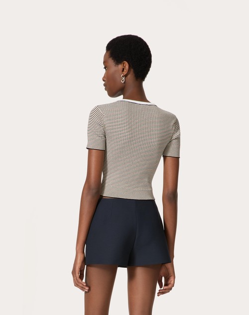 Red Valentino MAGLIA IN COTONE E LUREX Offerta speciale