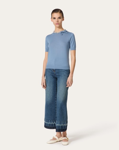 Red Valentino MAGLIA IN LANA RICAMATA Offerta esclusiva