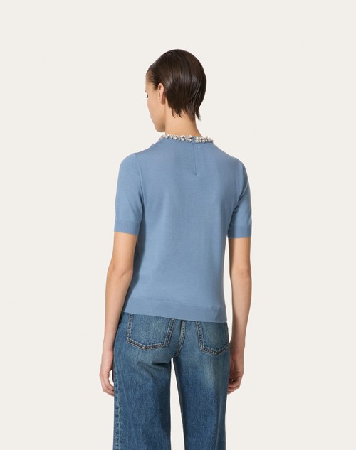 Red Valentino MAGLIA IN LANA RICAMATA Offerta esclusiva
