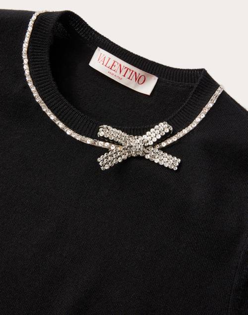 Red Valentino MAGLIA IN LANA RICAMATA Cyber Monday