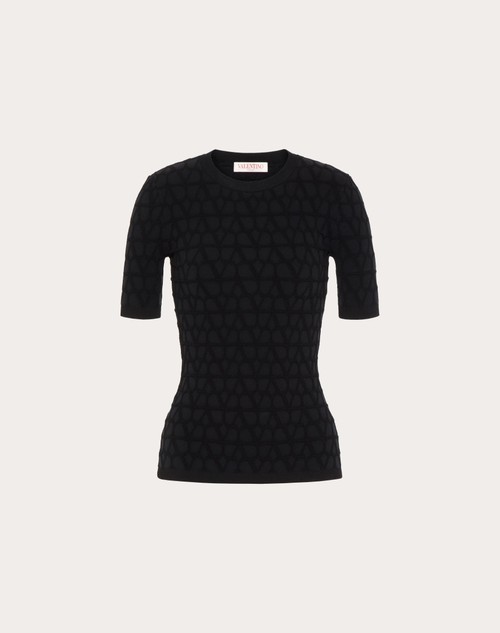 Red Valentino MAGLIA IN STRETCHED VISCOSE TOILE ICONOGRAPHE Offerta natalizia