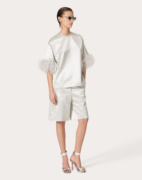 Red Valentino BERMUDA IN SATIN DE SOIE Bestseller