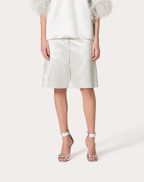 Red Valentino BERMUDA IN SATIN DE SOIE Bestseller