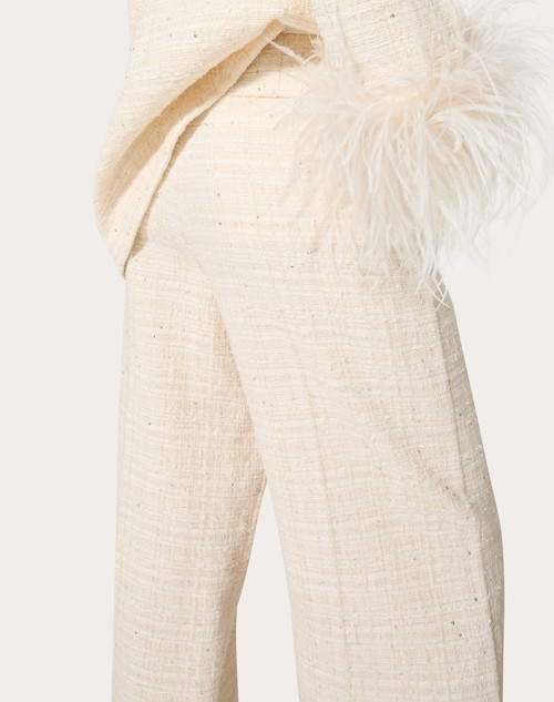Red Valentino PANTALONI IN DELICATE TWEED Offerte giornaliere