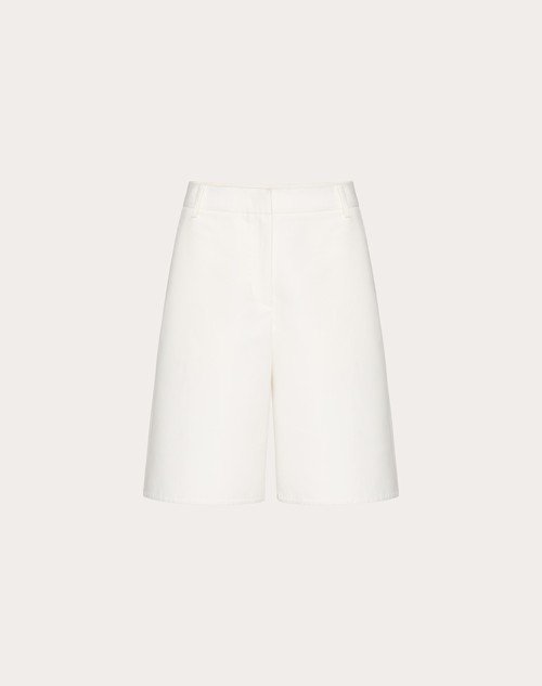 Red Valentino BERMUDA IN LIGHT DOUBLE SPLITTABLE GABARDINE Latest stili