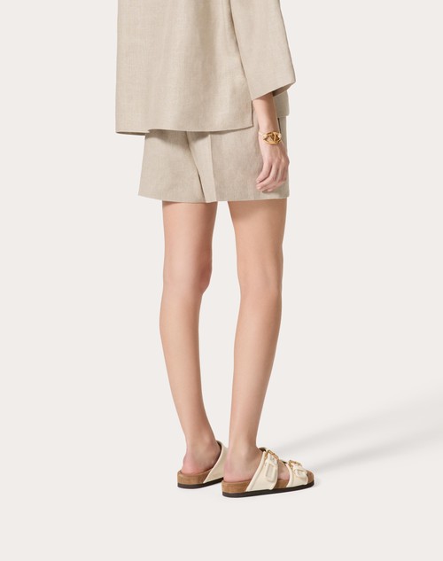 Red Valentino BERMUDA IN TELA LINO Ultimo giorno