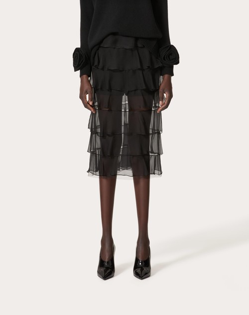 Red Valentino GONNA IN CHIFFON Fino al 55% di sconto