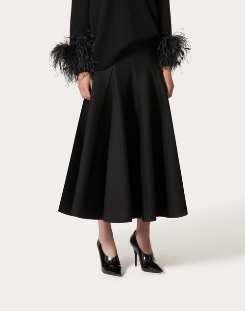 Red Valentino GONNA MIDI IN CREPE COUTURE Solo un giorno rimasto