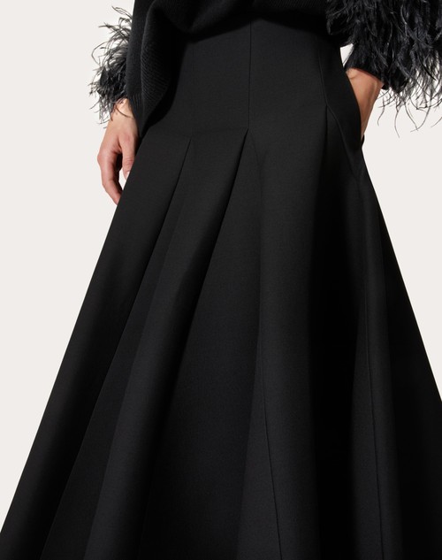 Red Valentino GONNA MIDI IN CREPE COUTURE Solo un giorno rimasto