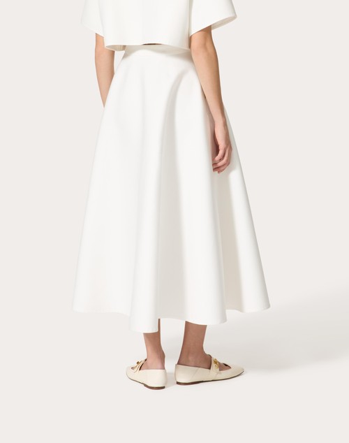 Red Valentino GONNA MIDI IN LIGHT DOUBLE SPLITTABLE GABARDINE Officina