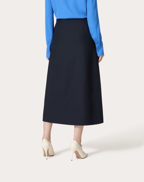 Red Valentino GONNA MIDI IN CREPE COUTURE In vendita