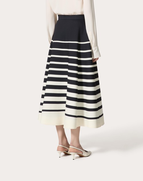 Red Valentino GONNA MIDI IN CREPE COUTURE VALENTINO ROOMVIEW 50% di sconto per tempo limitato