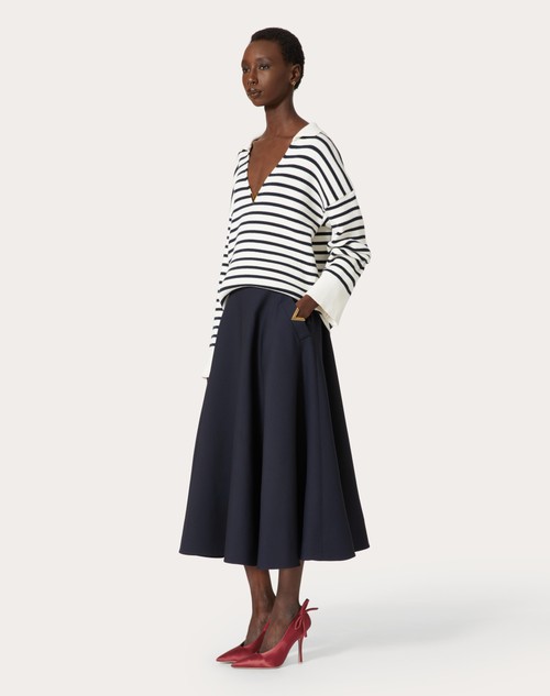 Red Valentino GONNA MIDI IN CREPE COUTURE 2025