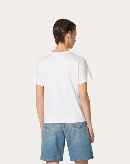 Red Valentino T-SHIRT IN COTTON JERSEY Vendita