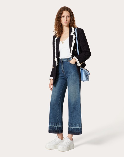 Red Valentino TOP IN RIBBED COTTON Spedizione Gratuita